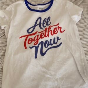 Red White and Blur Tee Shirt